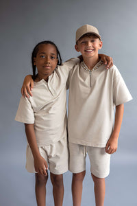 Basic crewneck t-shirt for kids in soft cotton with a classic, everyday style